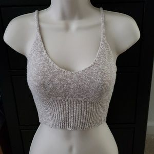 Cream colored crop top